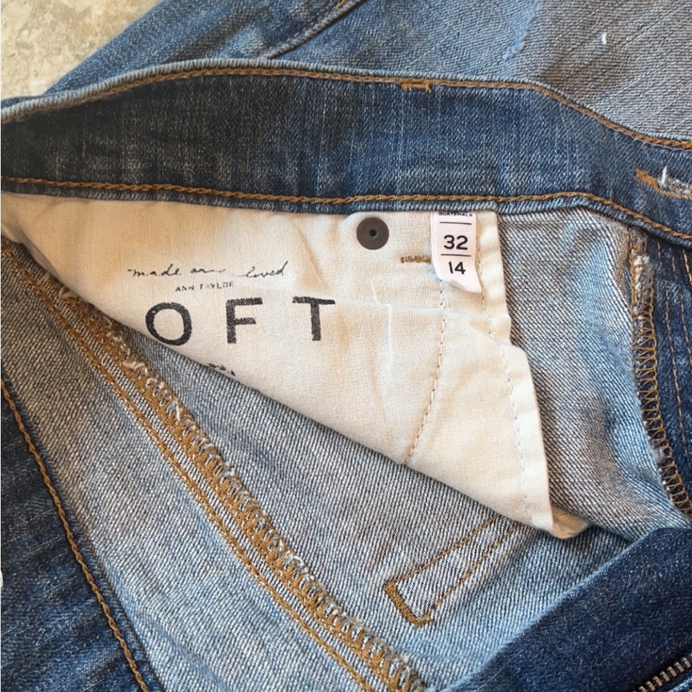 Loft denim shorts size 14
